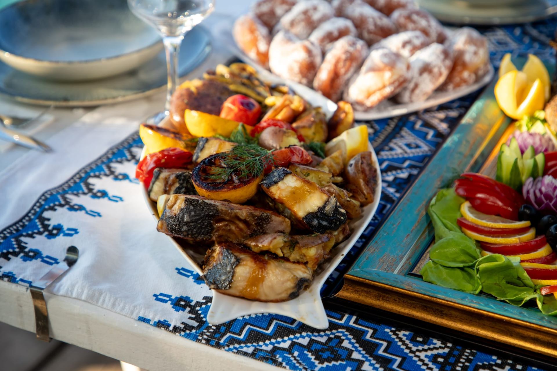 Delta seafood and homemade donuts